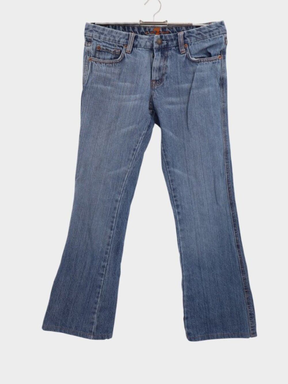 7 For All Mankind A Pocket Bootcut Flare Jeans Size 29 Denim Blue 28" Inseam